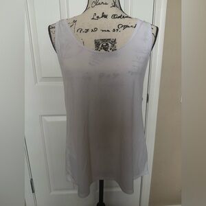 Athleta Women’s With Ease Sport Racerback White Tank Top Size Large - EUC
